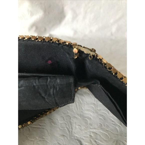 Vintage W. Germany Gold Tone Micro Mesh Metal Bi-Fold Wallet Coin Purse 7.5 x 3” - Picture 6 of 12